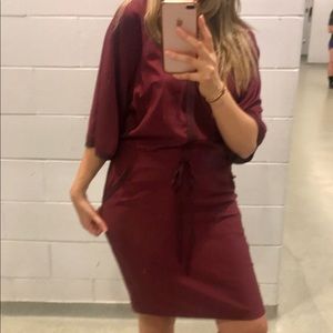 BCBG burgundy dress